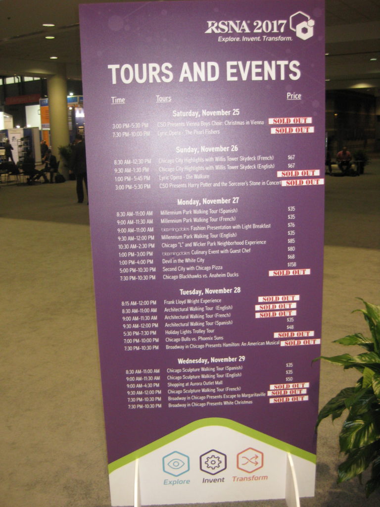 RSNA Tours and Events