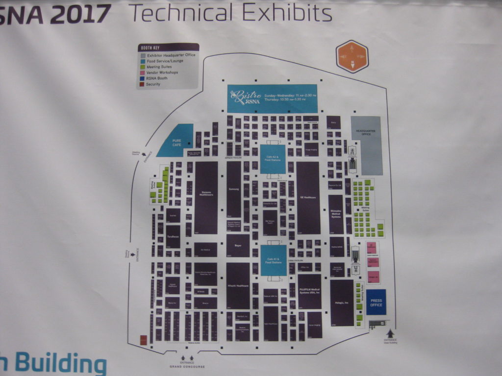 RSNA Technical Exhibit Map South