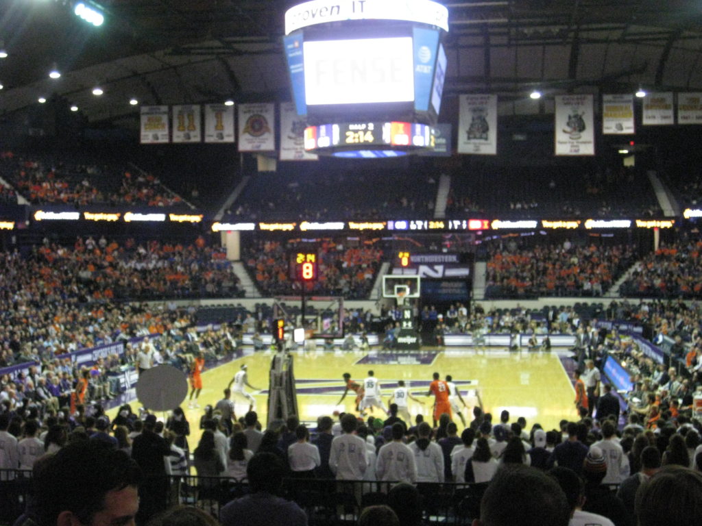 Northwestern Illinois basketball Allstate Arena