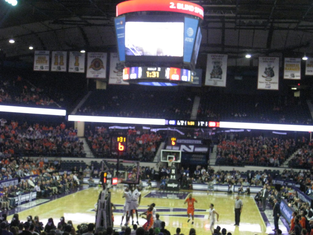 Northwestern Illinois basketball rebound