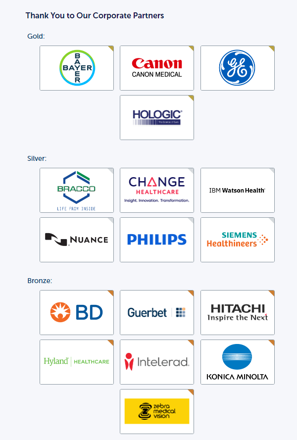 rsna 2020 corporate partners