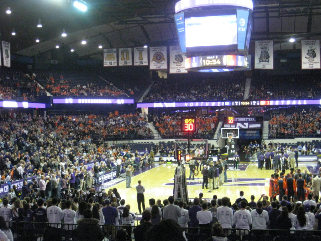 IMG 2845 1024x768 - Illinois vs Northwestern Basketball at Allstate Arena 2017