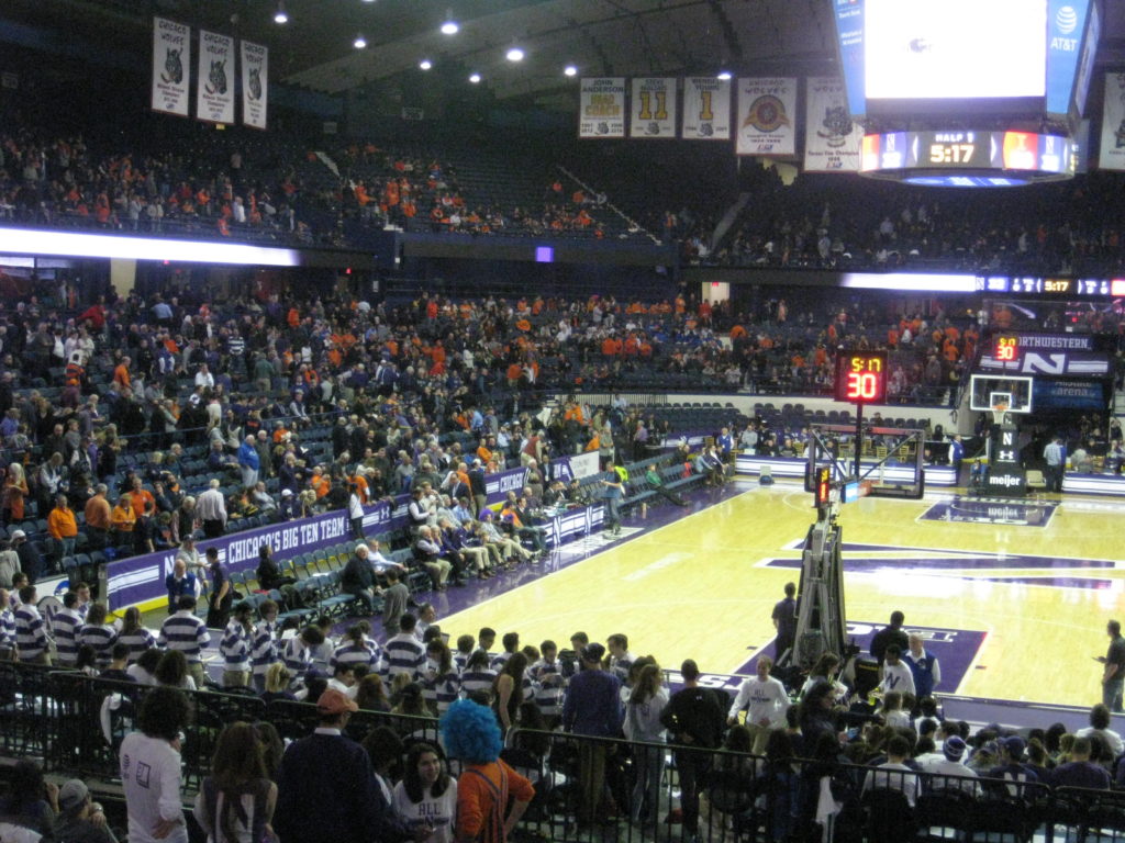 IMG 2856 1024x768 - Illinois vs Northwestern Basketball at Allstate Arena 2017