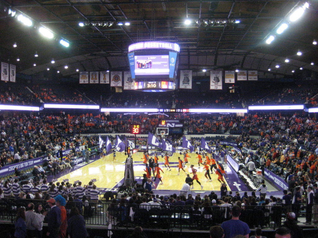 IMG 2857 1024x768 - Illinois vs Northwestern Basketball at Allstate Arena 2017