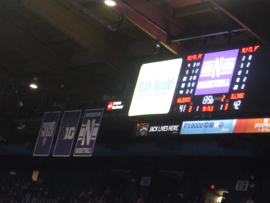 IMG 2868 1024x768 - Illinois vs Northwestern Basketball at Allstate Arena 2017