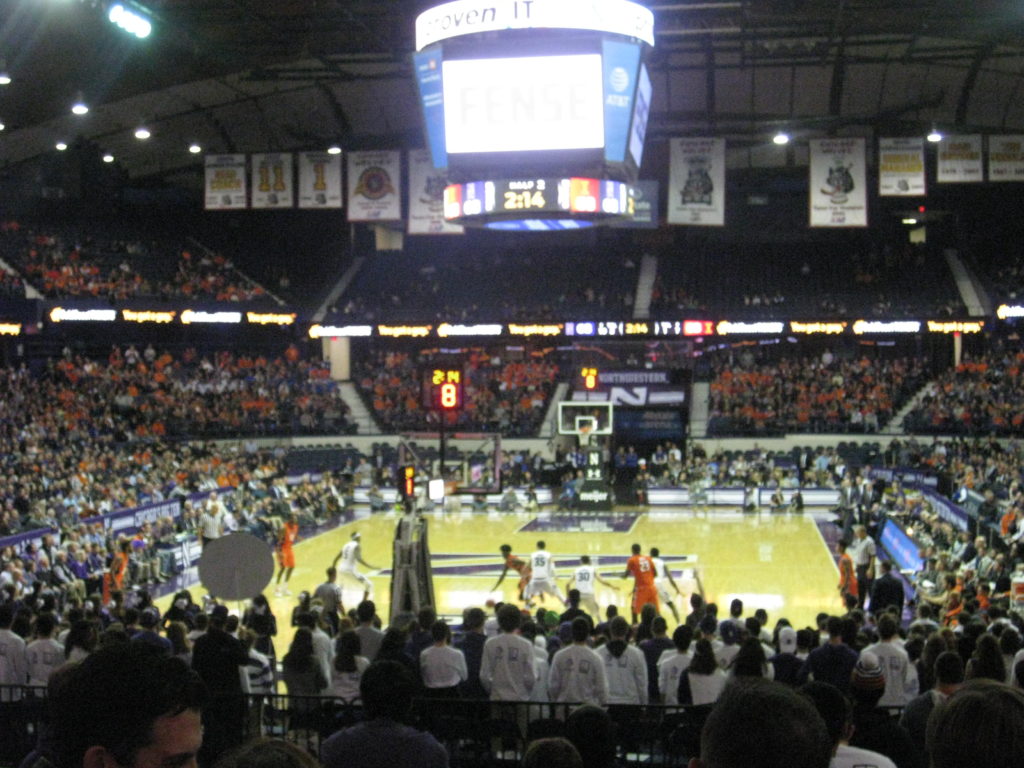 IMG 2881 1024x768 - Illinois vs Northwestern Basketball at Allstate Arena 2017