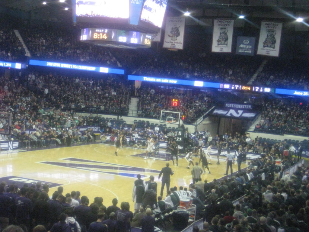 IMG 2966 1024x768 - Michigan State vs Northwestern Basketball at Allstate Arena 2018