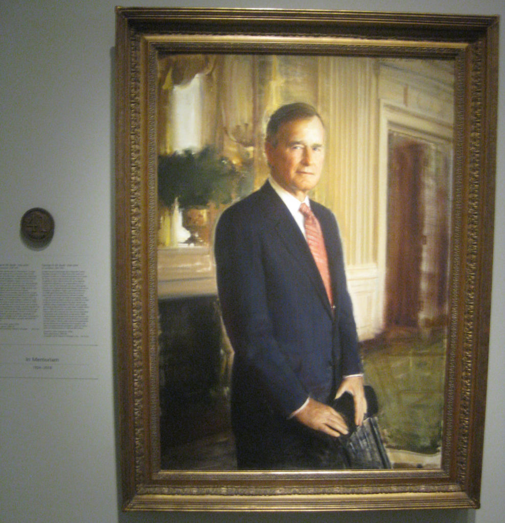 george hw bush president portrait 41 988x1024 - Washington D.C. and Cherry Blossoms 2019