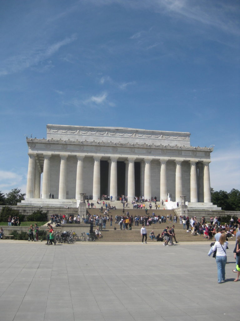 lincoln memorial washington dc e1554677772568 768x1024 - Washington D.C., Cherry Blossoms, and National Museum of African Art April 2019