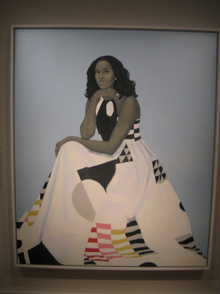 michelle obama portait gallery e1554678058175 768x1024 - Washington D.C., Cherry Blossoms, and National Museum of African Art April 2019