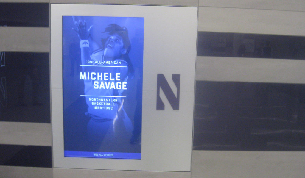 michele savage northwestern basketball hall fame welsh ryan 1 1024x598 - Nebraska vs Northwestern Basketball at Welsh-Ryan Arena 2020