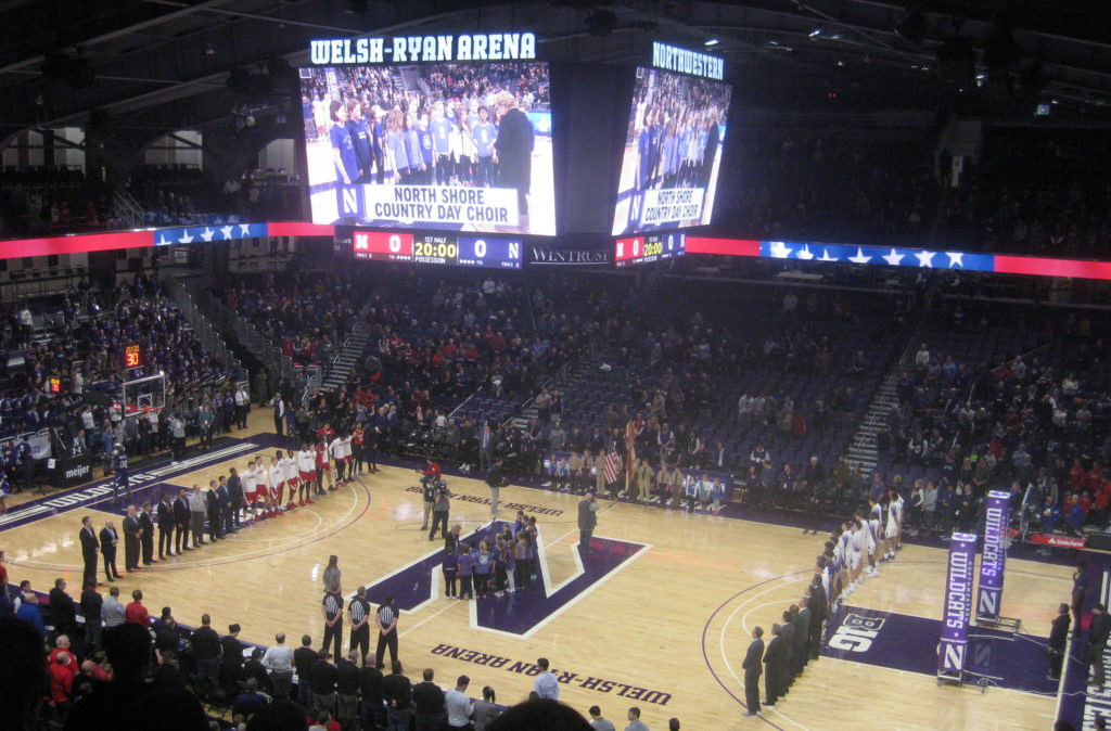 north shore country day choir northwestern basketball 1024x674 - Nebraska vs Northwestern Basketball at Welsh-Ryan Arena 2020