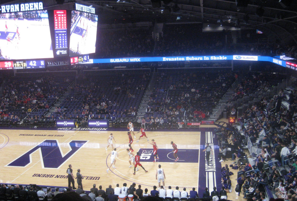 northwestern basketball offense welsh ryan evanston 1024x696 - Nebraska vs Northwestern Basketball at Welsh-Ryan Arena 2020