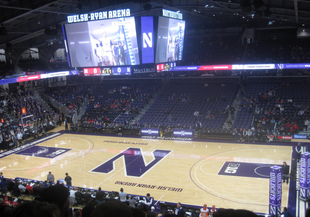 welsh ryan arena pregame 1024x717 - Nebraska vs Northwestern Basketball at Welsh-Ryan Arena 2020