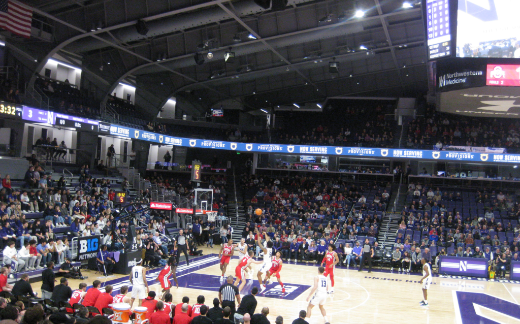northwestern ohio state 006 1024x638 - Ohio State vs Northwestern Basketball at Welsh Ryan Arena 2023
