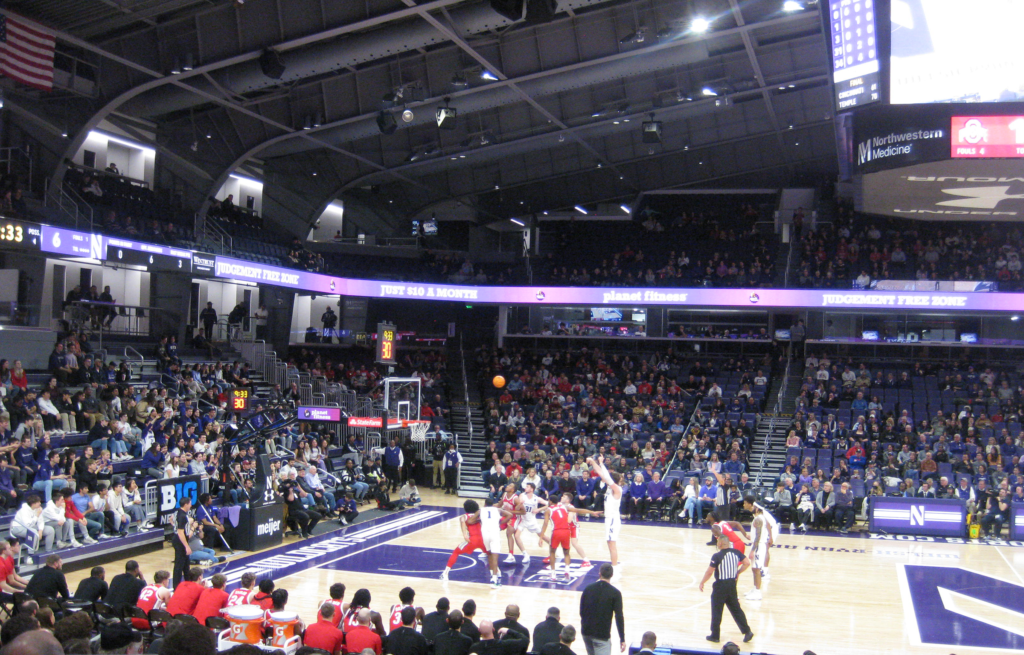 northwestern ohio state 007 1024x655 - Ohio State vs Northwestern Basketball at Welsh Ryan Arena 2023
