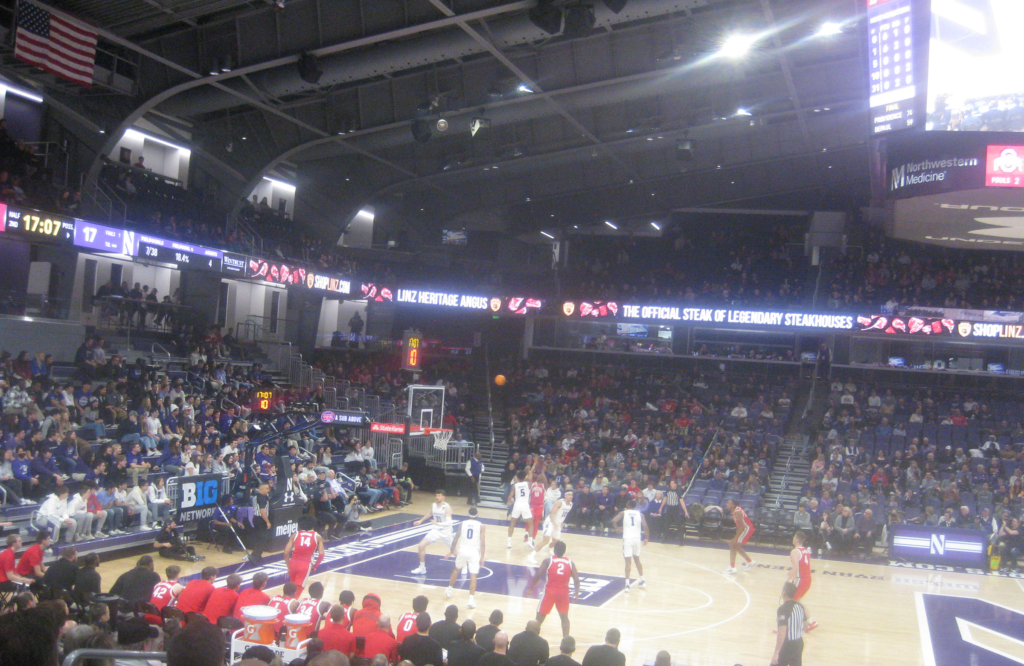 northwestern ohio state 009 1024x666 - Ohio State vs Northwestern Basketball at Welsh Ryan Arena 2023