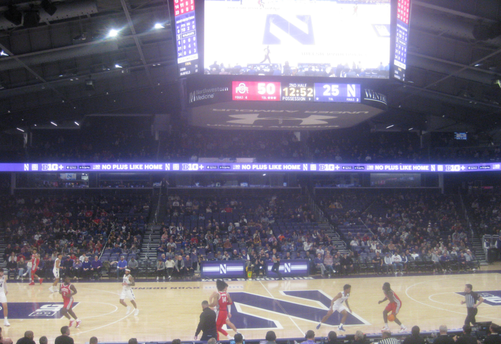 northwestern ohio state 010 1024x702 - Ohio State vs Northwestern Basketball at Welsh Ryan Arena 2023