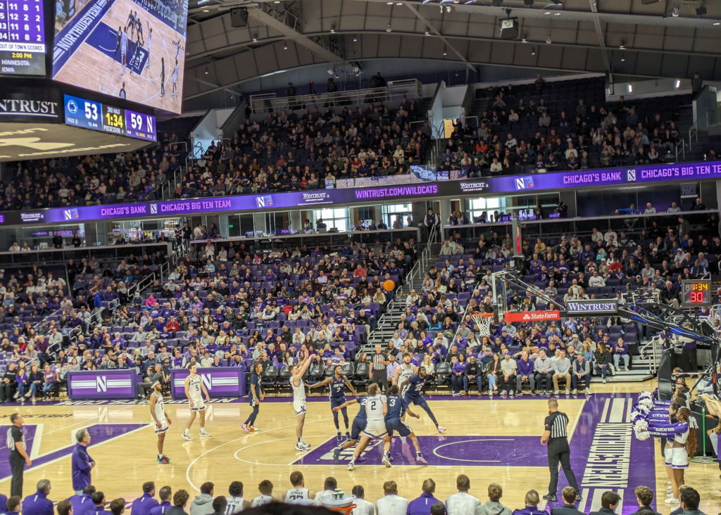 northwestern penn state basketball 2024 five 1024x732 - Penn State vs Northwestern Basketball at Welsh Ryan Arena 2024